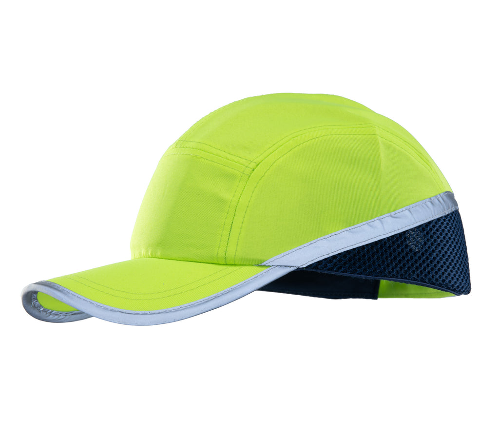 INDUSTRIAL HELMET LIGHTWEIGHT BUMPCAP HI VI