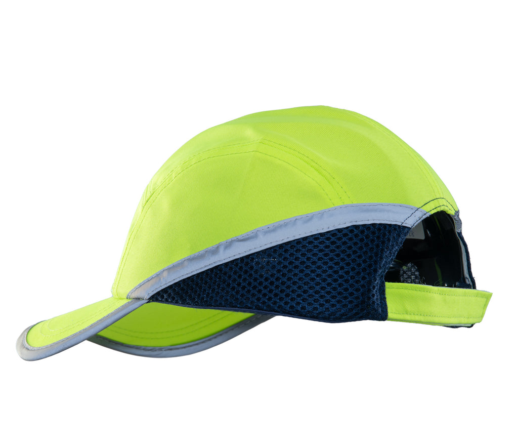 INDUSTRIAL HELMET LIGHTWEIGHT BUMPCAP HI VI