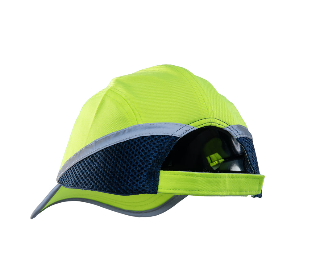 INDUSTRIAL HELMET LIGHTWEIGHT BUMPCAP HI VI