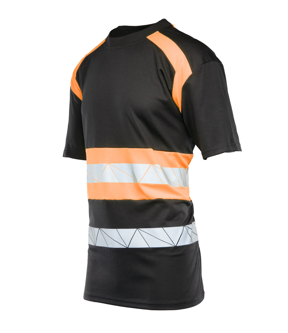 ECO RIVAL T-SHIRT BLACK/ORANGE