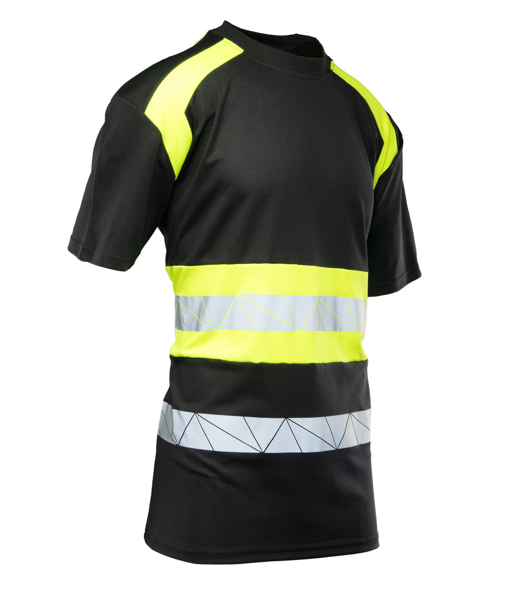ECO RIVAL T-SHIRT BLACK/YELLOW