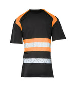 ECO RIVAL T-SHIRT BLACK/ORANGE