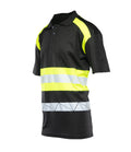 ECO RIVAL POLO SHIRT BLACK/YELLOW