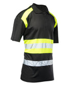 ECO RIVAL POLO SHIRT BLACK/YELLOW