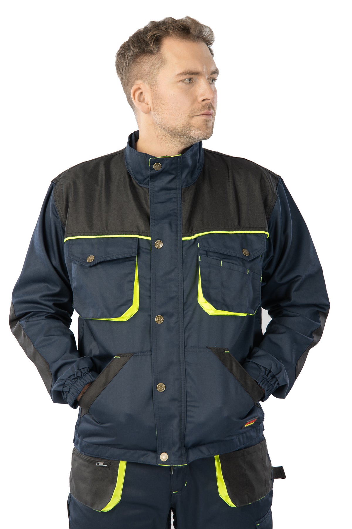 JACKET NAVY BLUE/YELLOW