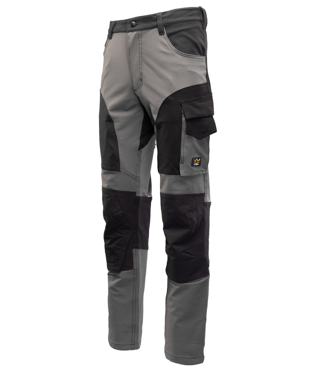 TRAIL TROUSERS WAIST STEEL/BLACK