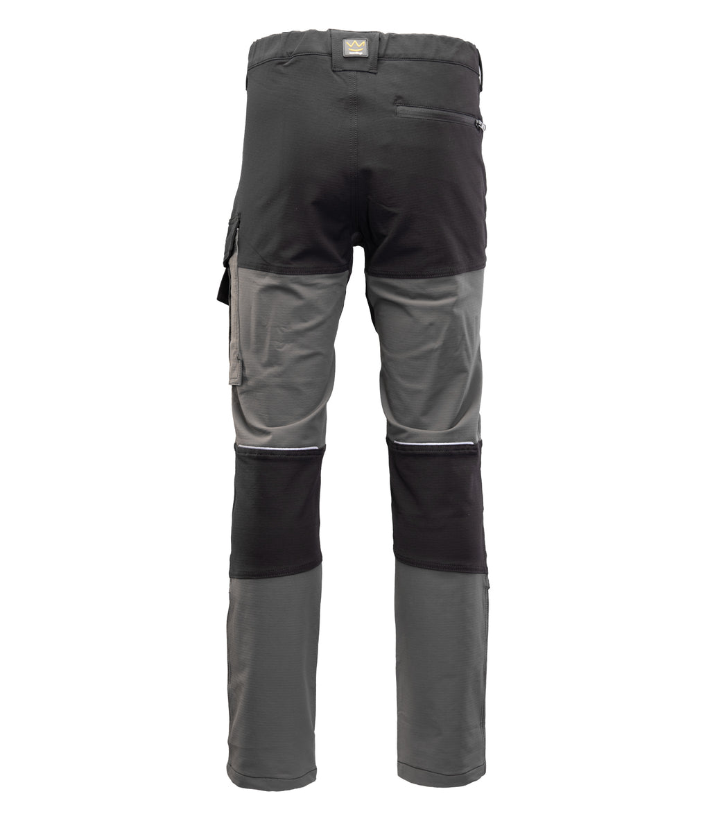 TRAIL TROUSERS WAIST STEEL/BLACK
