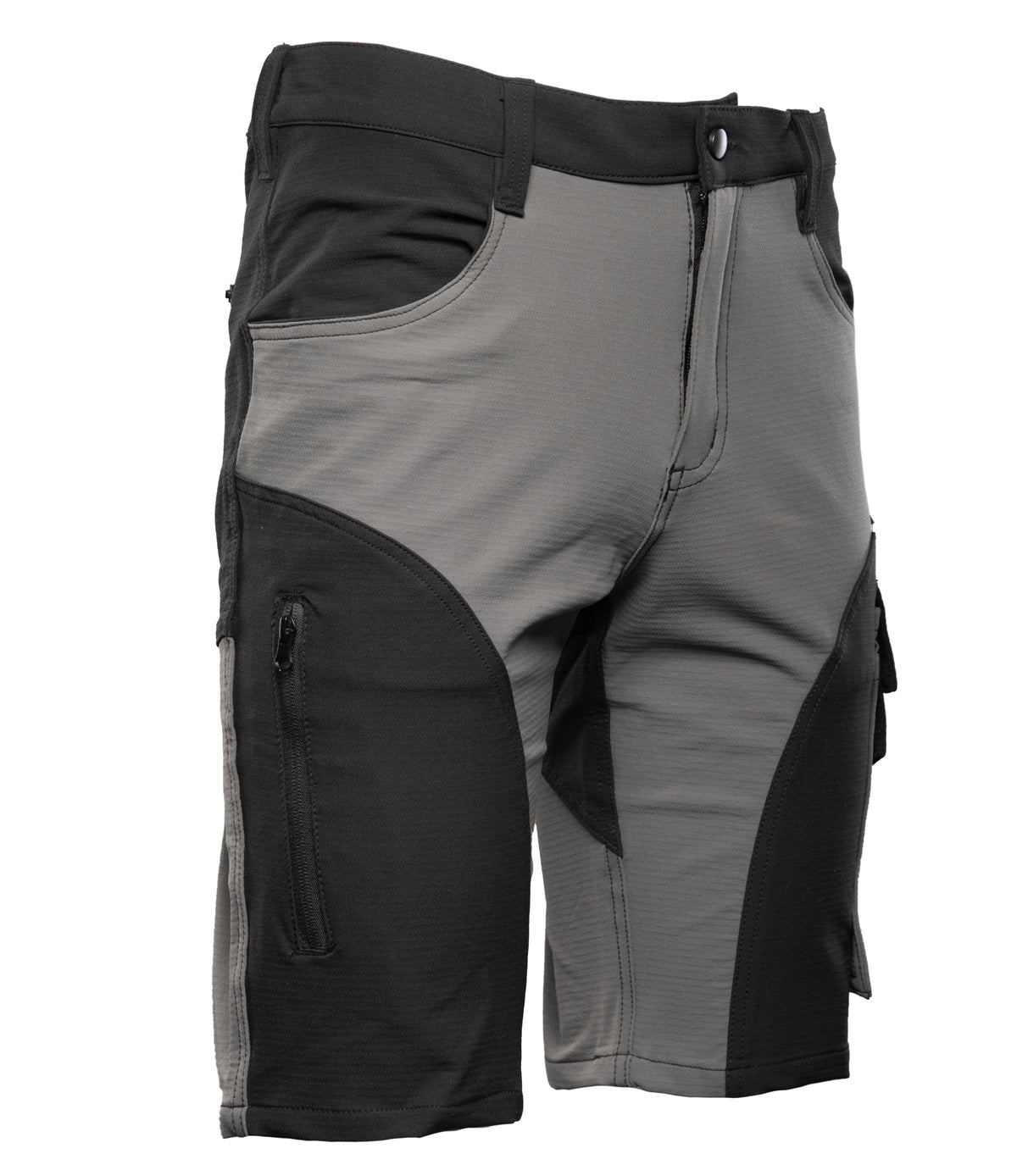 TRAIL TROUSERS SHORT STEEL/BLACK