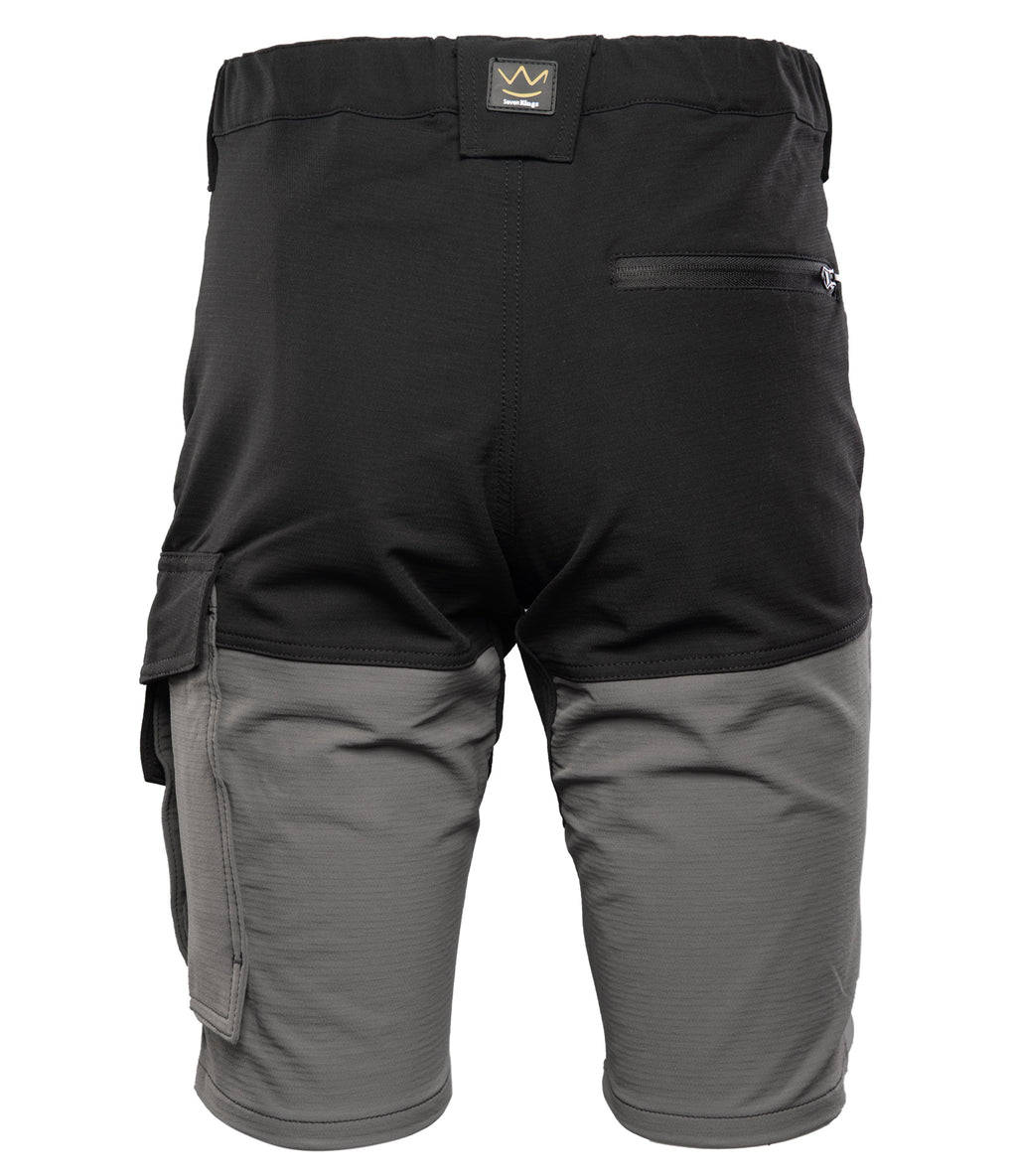 TRAIL TROUSERS SHORT STEEL/BLACK