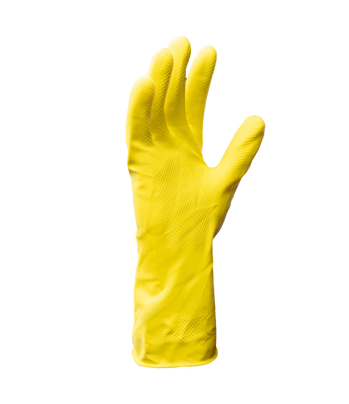 POLSTARITTA RUBBER FLOCKED GLOVES (2110X ) YELLOW