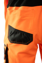 TROUSERS WITH REFLECTIVE ORANGE SKF006 CAT II