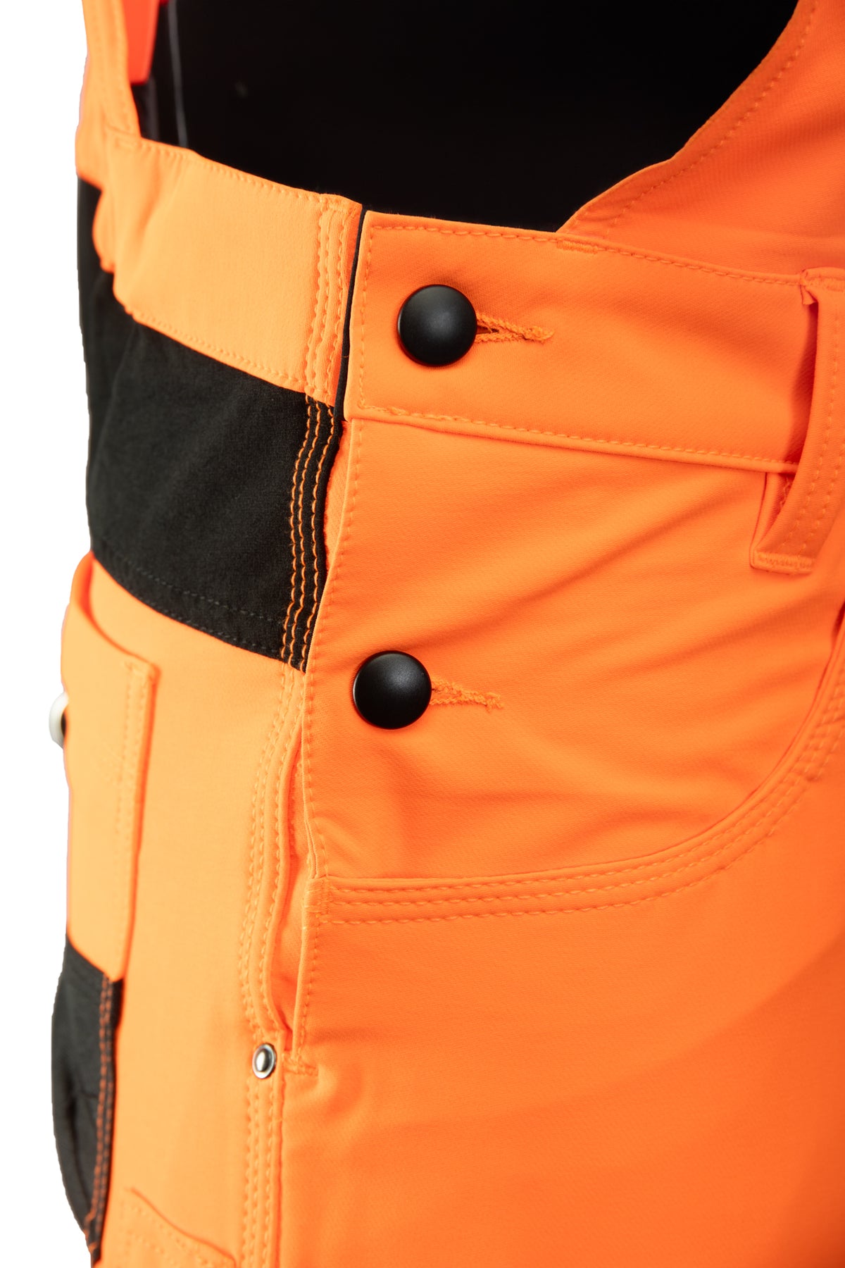 BIB PANTS. FLASH WARNING ORANGE SKF005 CAT II