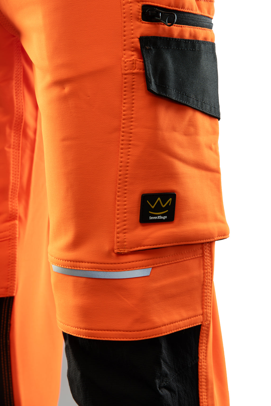 BIB PANTS. FLASH WARNING ORANGE SKF005 CAT II