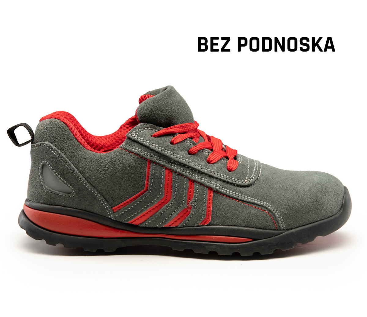 LOW SHOE FUSION O1 SRA GREY/RED