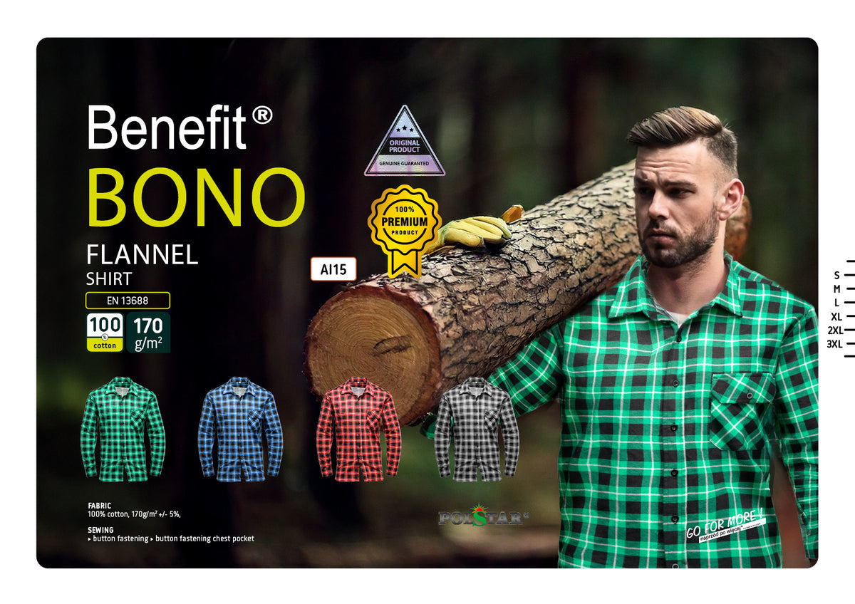 BONO FLANNEL SHIRT GREEN
