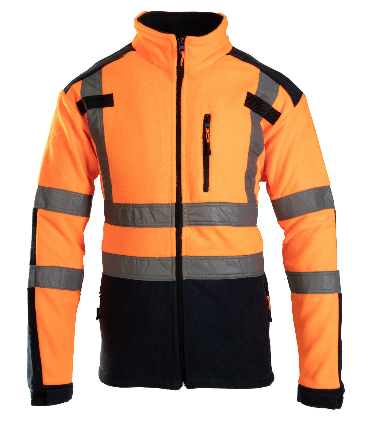 FLEECE JACKET WITH REFLECTIVE BANDS
