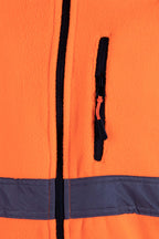FLEECE JACKET WITH REFLECTIVE BANDS