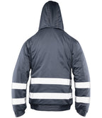 BRIXTON SNOW INSULATED JACKET STEEL / REFLECTIVE STRIPES