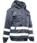 BRIXTON SNOW INSULATED JACKET STEEL / REFLECTIVE STRIPES