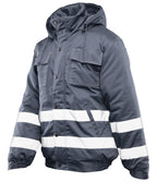 BRIXTON SNOW INSULATED JACKET STEEL / REFLECTIVE STRIPES