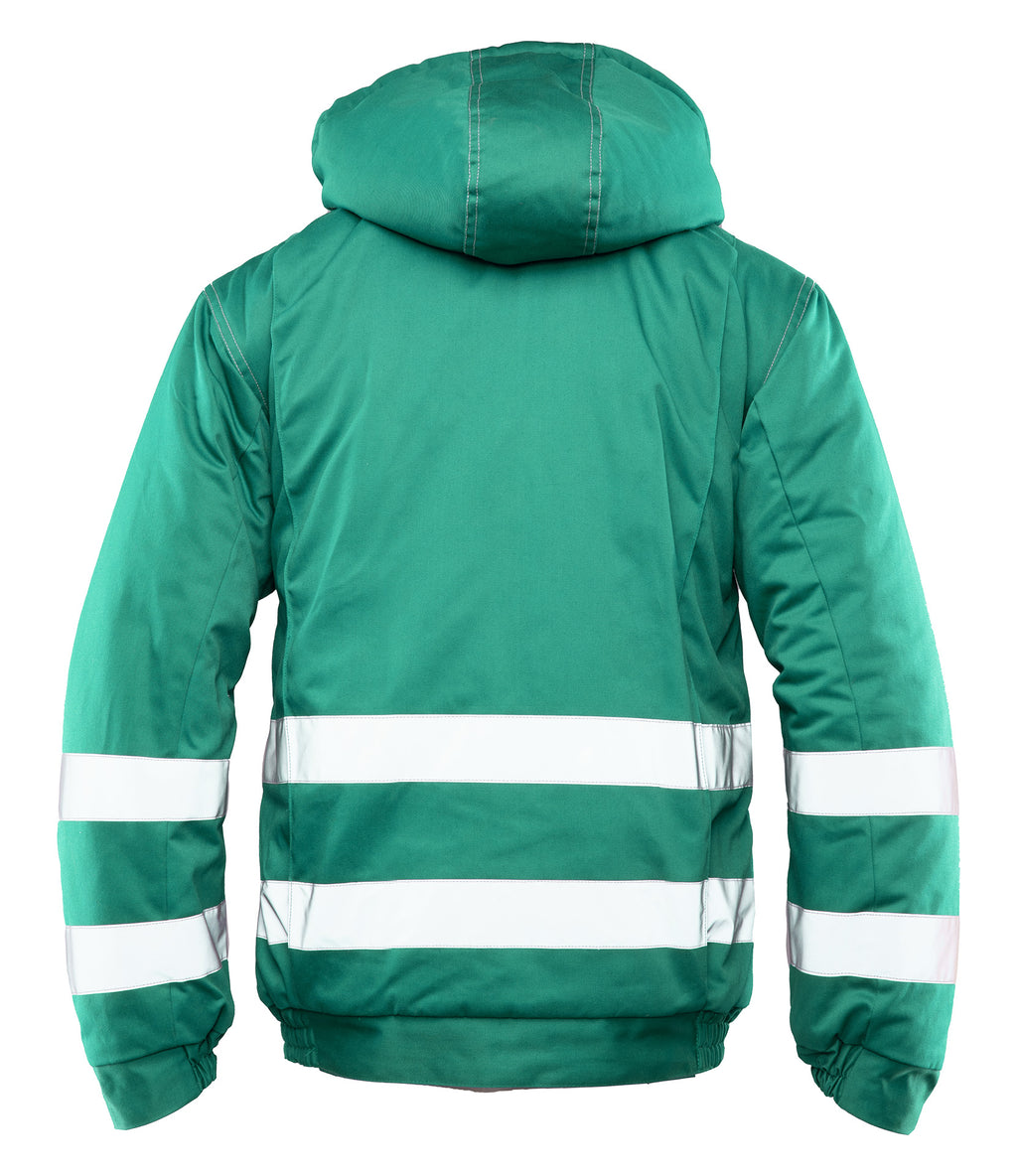 BRIXTON SNOW INSULATED JACKET GREEN / REFLECTIVE STRIPES