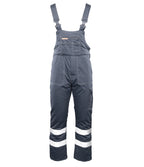 BRIXTON SNOW BIB-PANTS INSULATED STEEL / REFLECTIVE STRIPES
