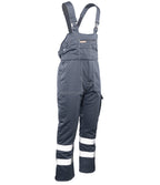 BRIXTON SNOW BIB-PANTS INSULATED STEEL / REFLECTIVE STRIPES