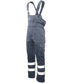 BRIXTON SNOW BIB-PANTS INSULATED STEEL / REFLECTIVE STRIPES