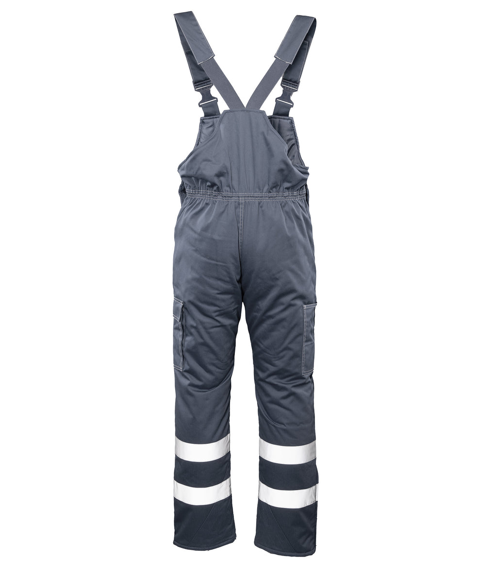 BRIXTON SNOW BIB-PANTS INSULATED STEEL / REFLECTIVE STRIPES