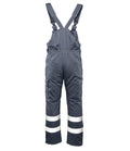 BRIXTON SNOW BIB-PANTS INSULATED STEEL / REFLECTIVE STRIPES