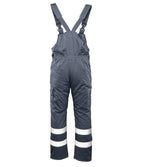 BRIXTON SNOW BIB-PANTS INSULATED STEEL / REFLECTIVE STRIPES