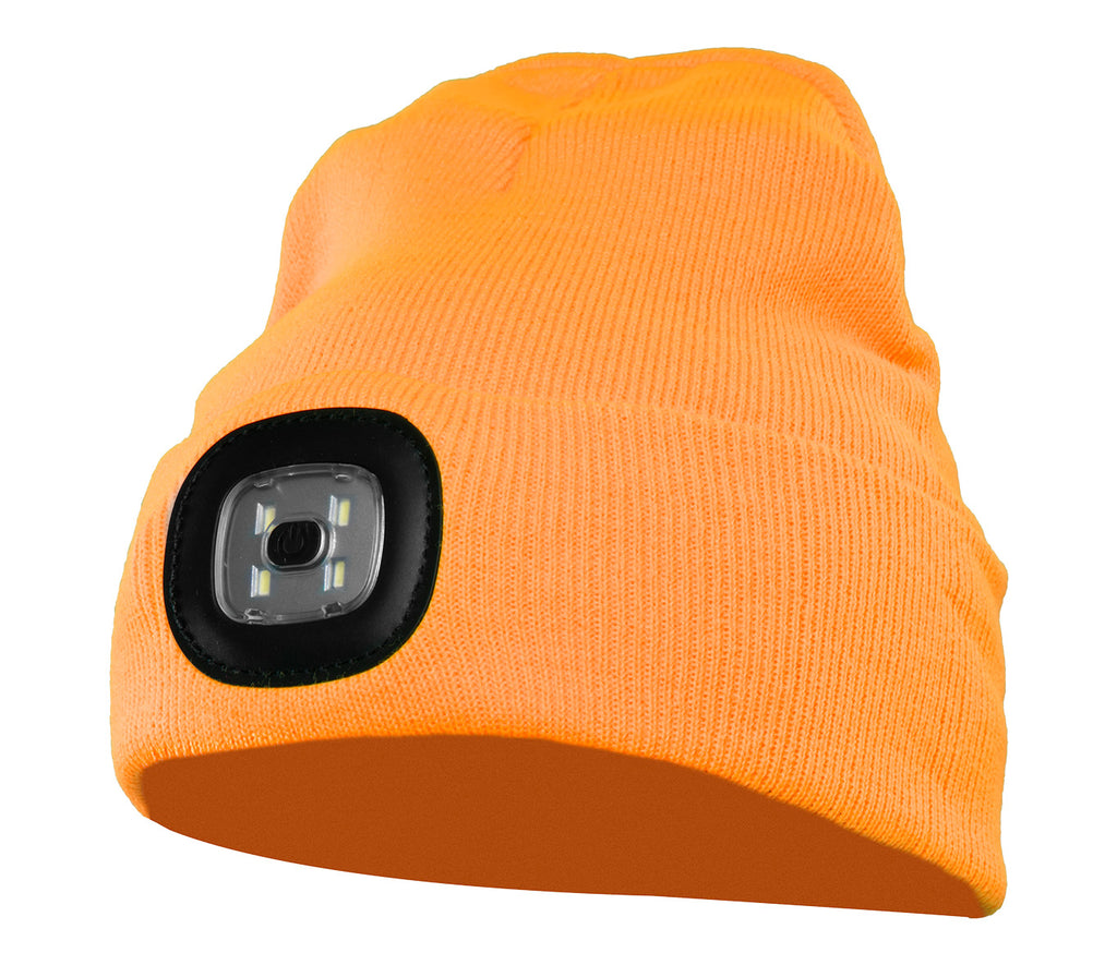 KNITTED CAP LED ORANGE