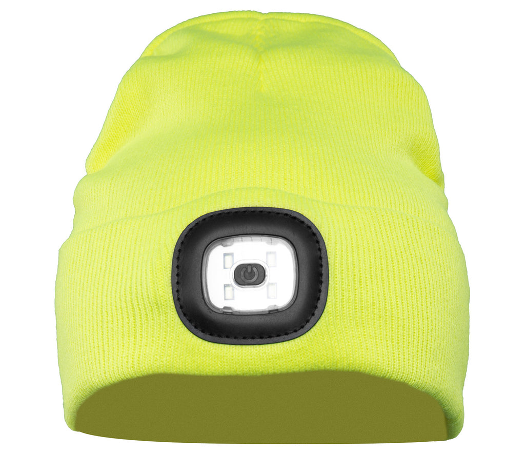 KNITTED CAP LED YELLOW