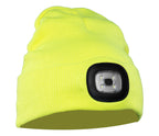 KNITTED CAP LED YELLOW