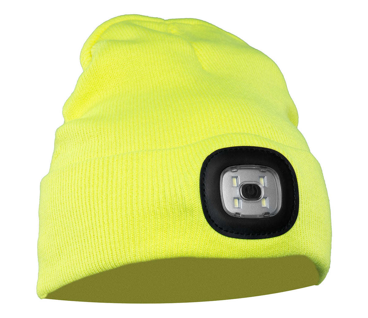 KNITTED CAP LED YELLOW