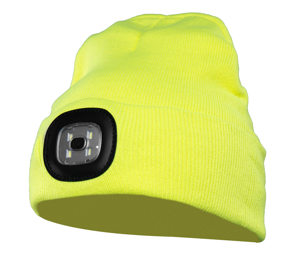 KNITTED CAP LED YELLOW