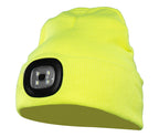 KNITTED CAP LED YELLOW