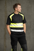 ECO RIVAL T-SHIRT BLACK/YELLOW
