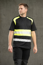 ECO RIVAL T-SHIRT BLACK/YELLOW