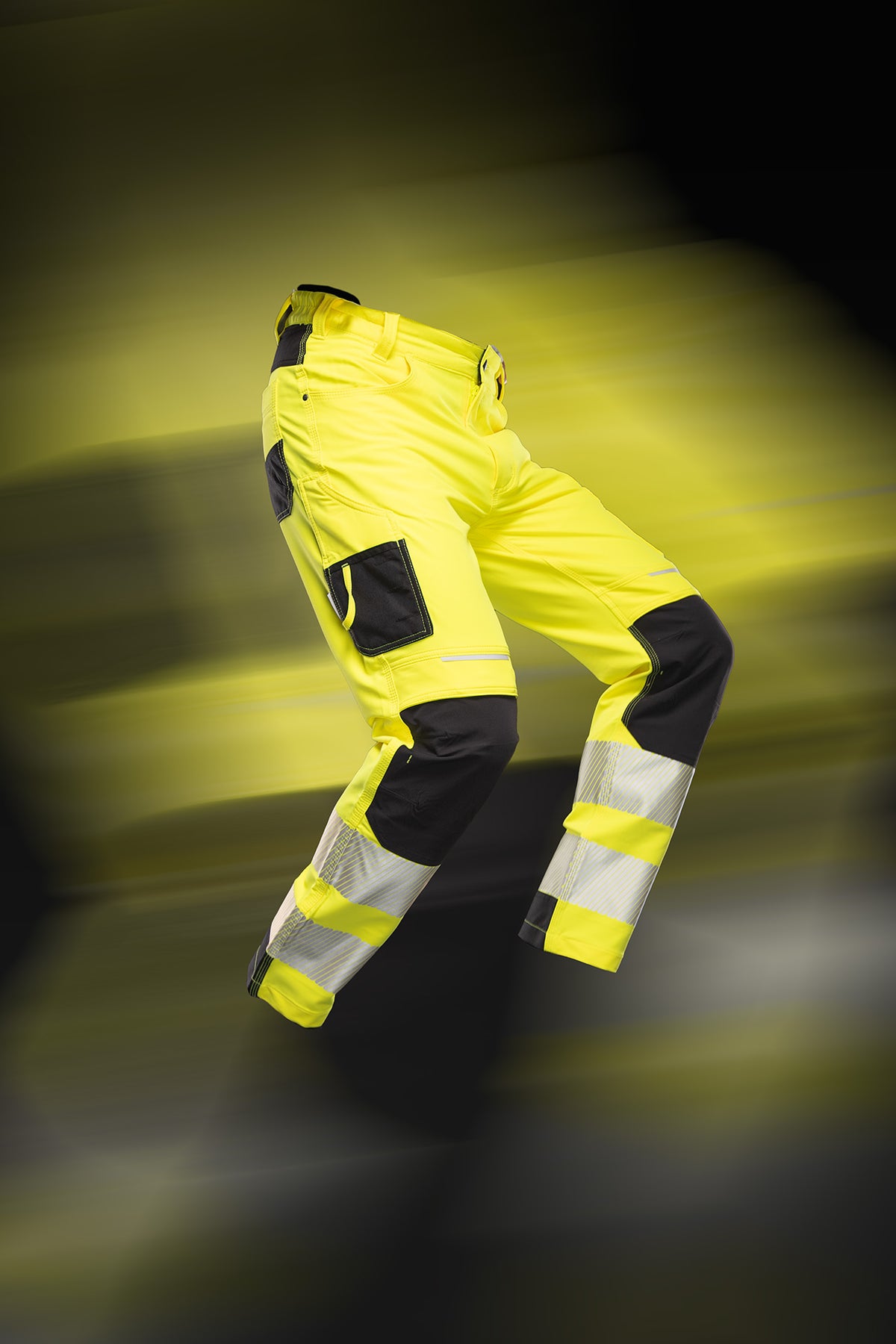 TROUSERS WITH REFLECTIVE YELLOW SKF006 CAT II