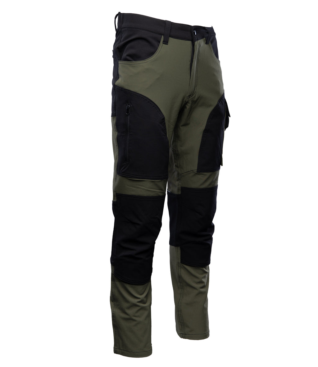 SEVEN KINGS SEVEN KINGS TRAIL LIGHT WAISTBAND TROUSERS - GREEN