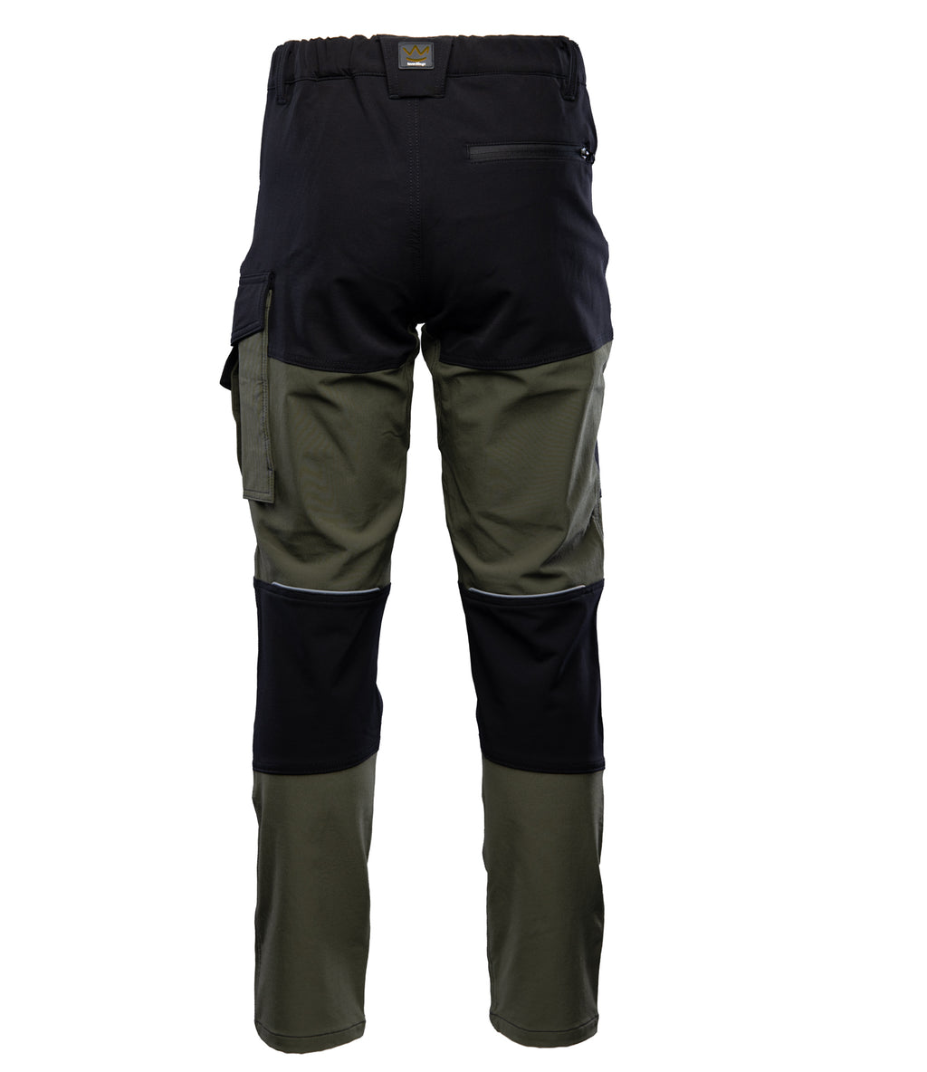 SEVEN KINGS SEVEN KINGS TRAIL LIGHT WAISTBAND TROUSERS - GREEN