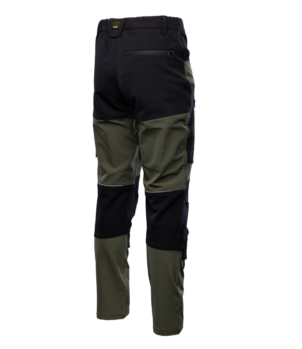 SEVEN KINGS SEVEN KINGS TRAIL LIGHT WAISTBAND TROUSERS - GREEN
