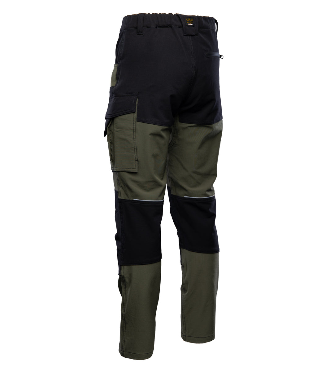 SEVEN KINGS SEVEN KINGS TRAIL LIGHT WAISTBAND TROUSERS - GREEN