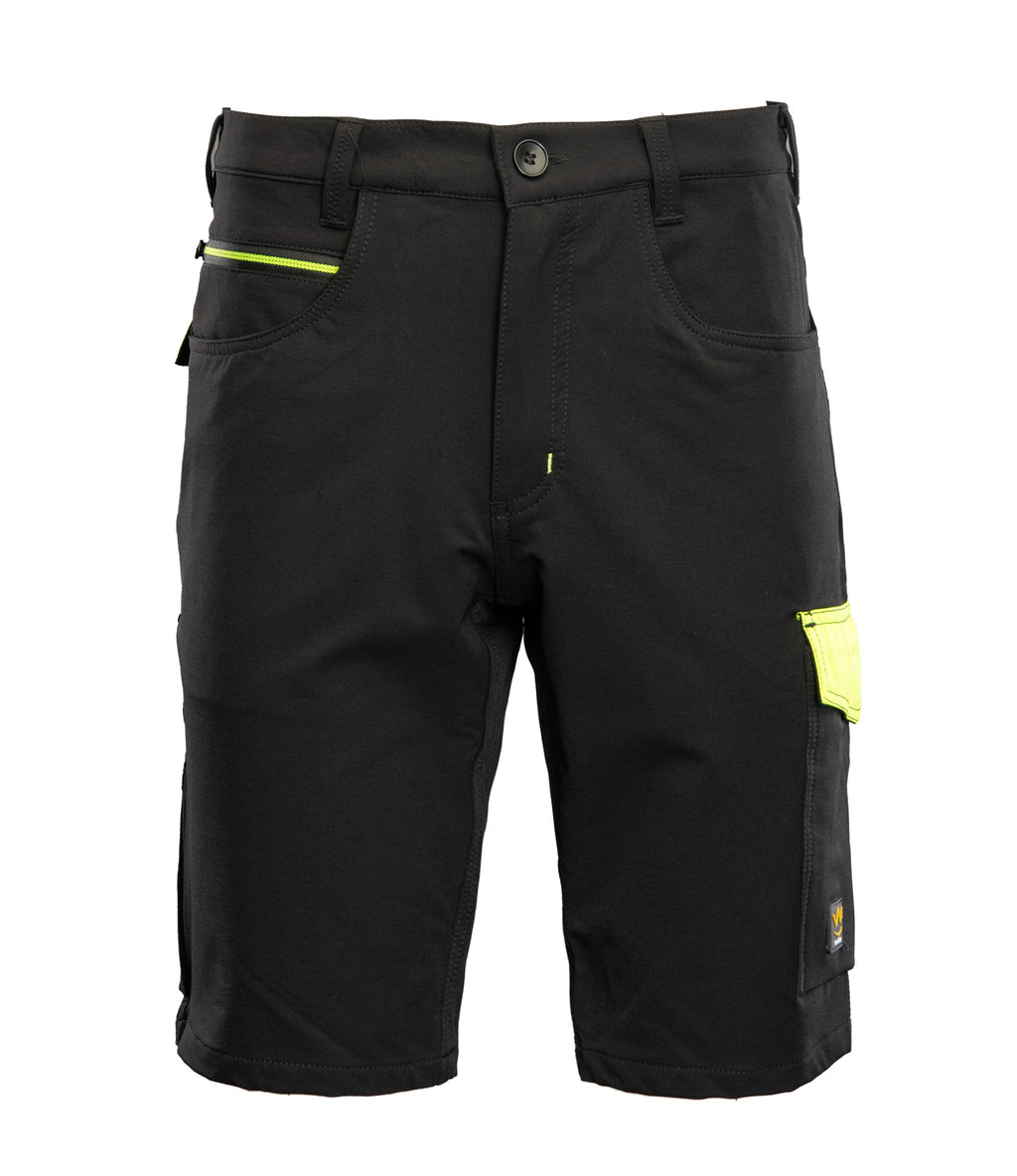 SEVEN KINGS RIVAL NYLON SHORTS – BLACK/YELLOW