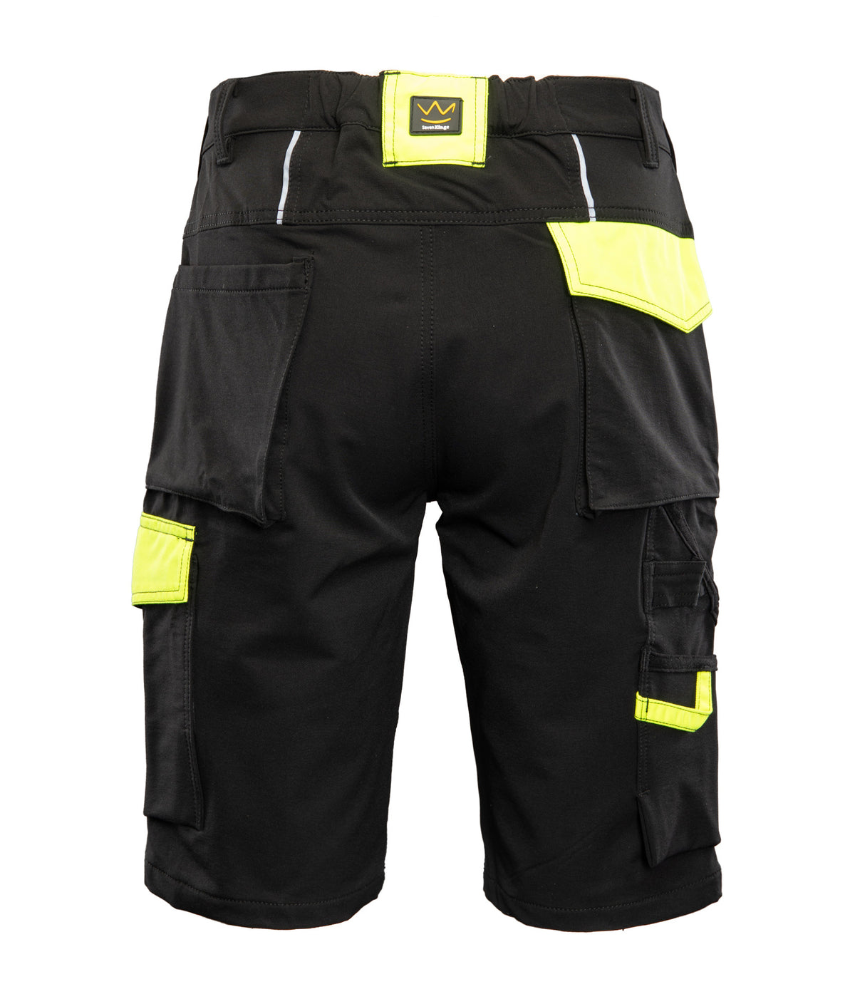 SEVEN KINGS RIVAL NYLON SHORTS – BLACK/YELLOW