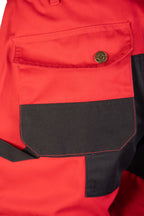 BIB PANTS RED REFLECTIVE