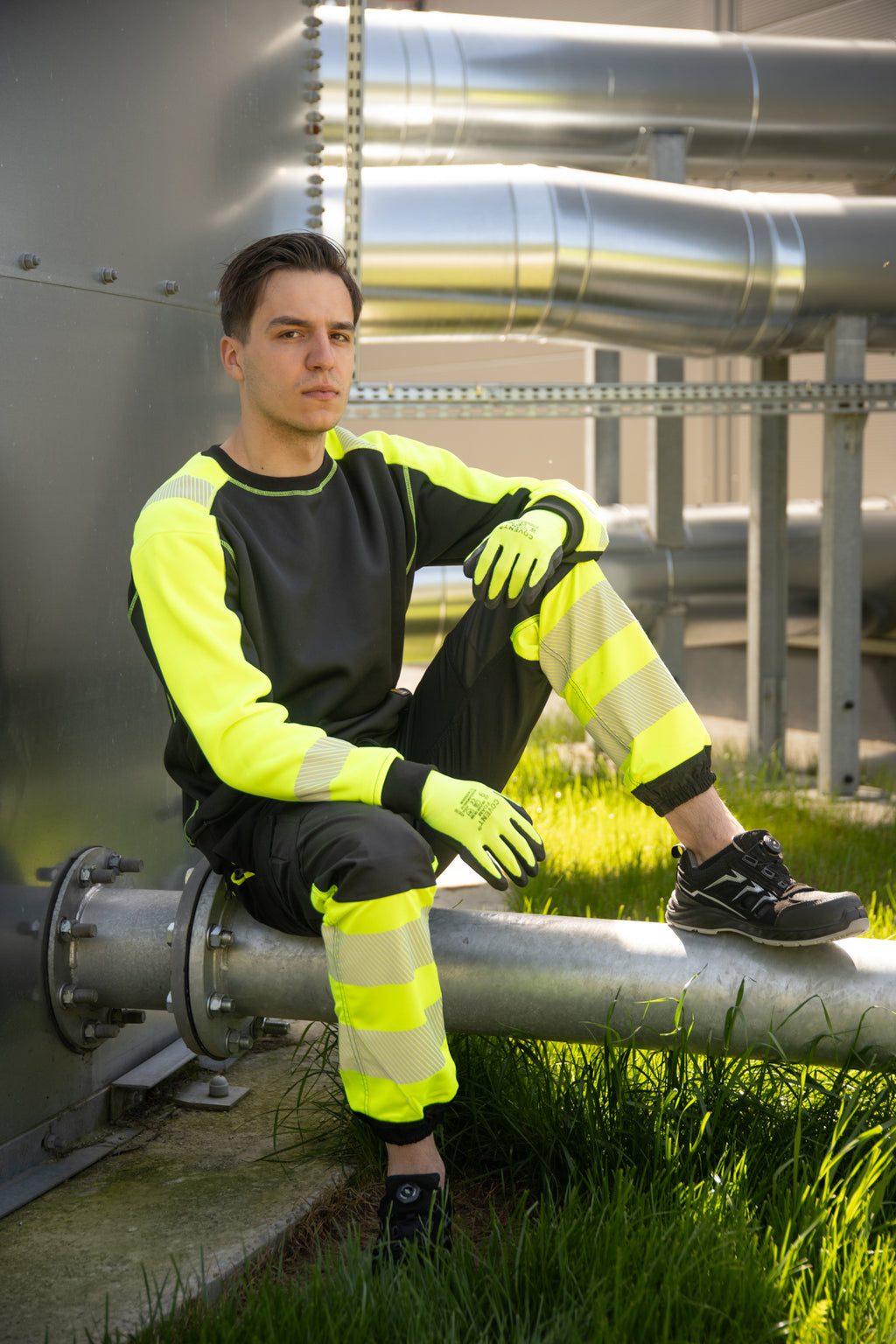 FLASH JOGGER TROUSERS SKF03Y BLACK/YELLOW CAT II