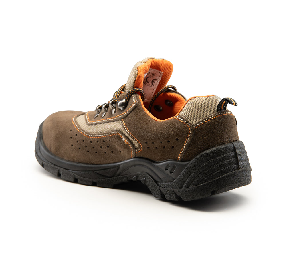 LOW SHOE SUEDE BROWN S1-P SRC