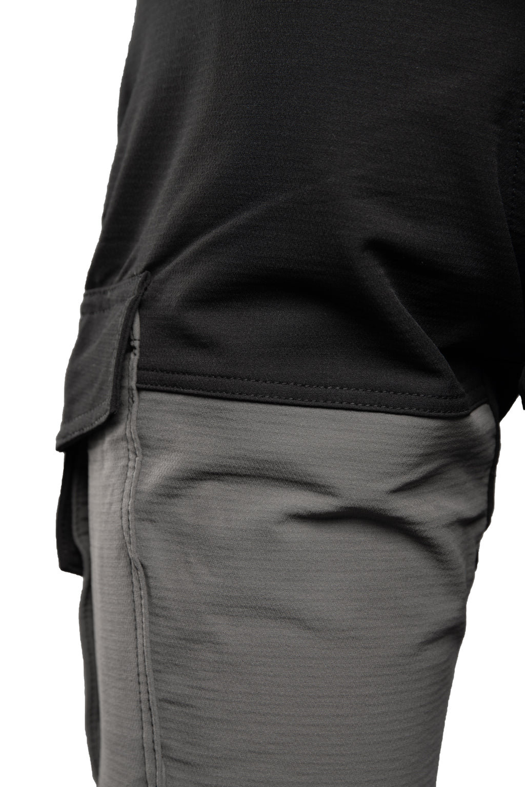 TRAIL TROUSERS SHORT STEEL/BLACK